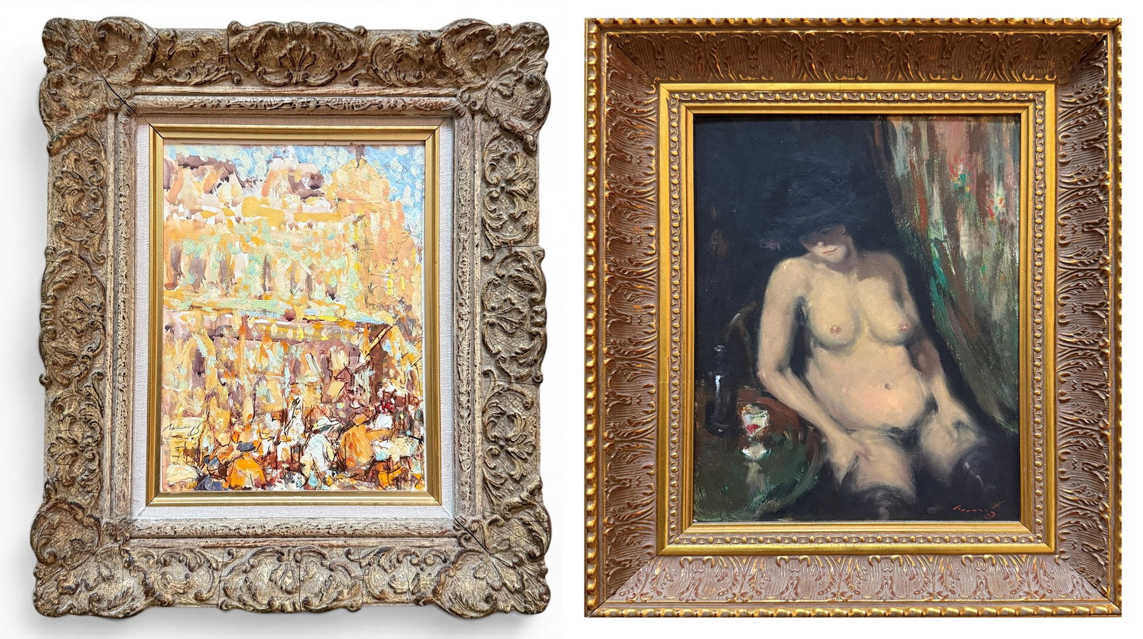 PAIR OF KEN MARONEY PAINTINGS (1 of 7)
