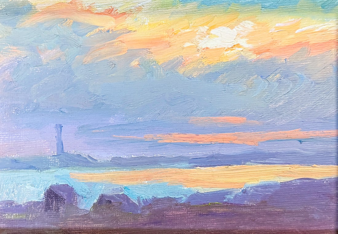 ARTHUR EGELI "PROVINCETOWN SUNSET" PAINTING (1 of 3)