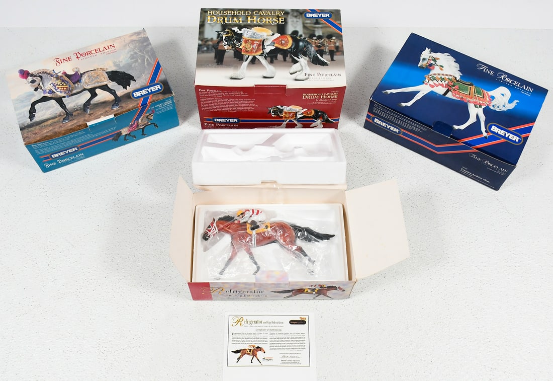 4 BREYER PORCELAIN HORSES IN ORIGINAL BOXES (1 of 7)