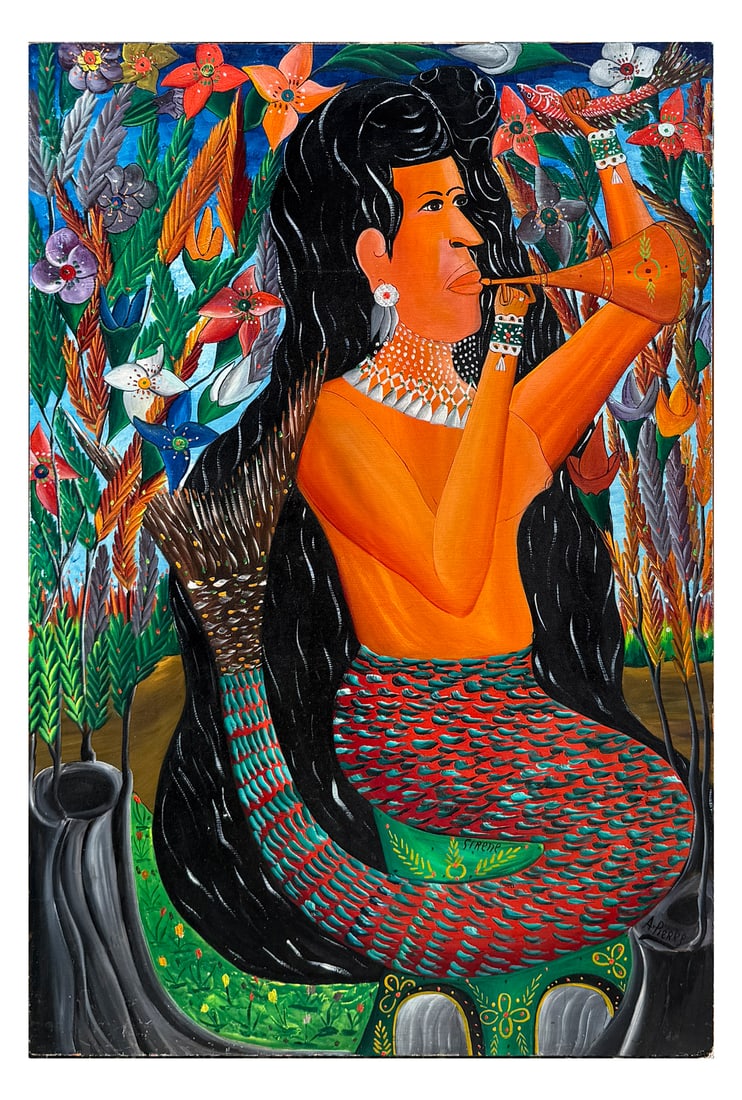 ANDRE PIERRE HAITIAN SIREN PAINTING (1 of 3)