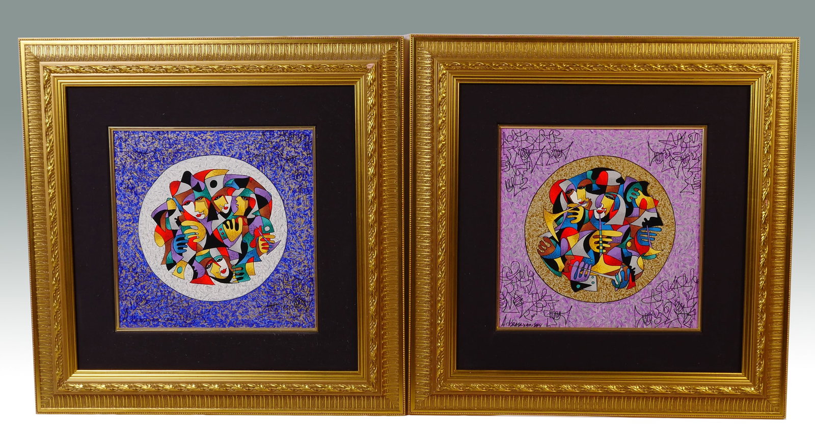 TWO ANATOL KRASNYANSKY EMBELLISHED SERIGRAPHS (1 of 4)