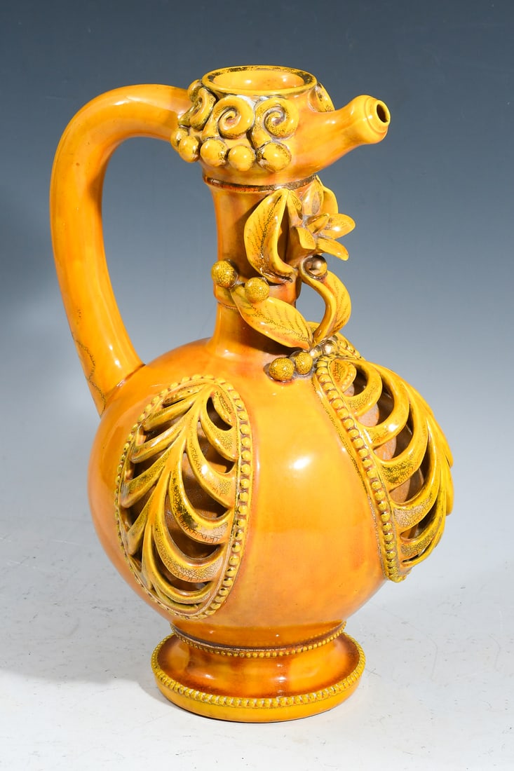 TADE SIKORSKI FOR ZSOLNAY PORCELAIN HANDLED EWER (1 of 1)