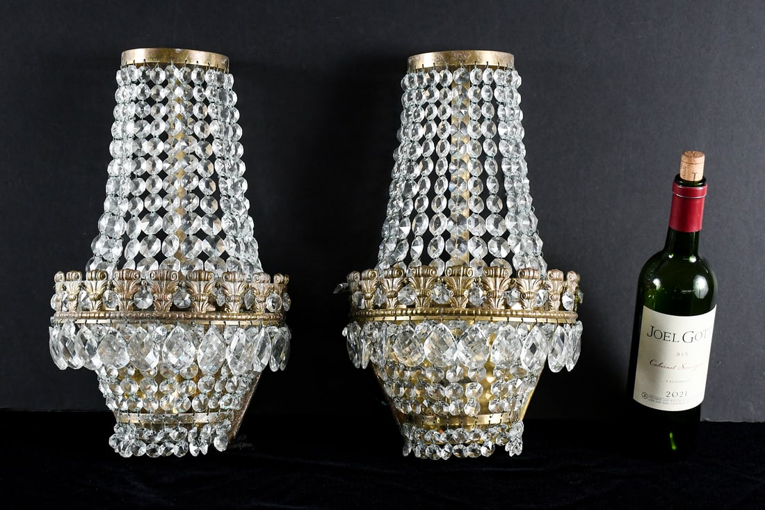 PAIR FRENCH EMPIRE STYLE WALL SCONCES (1 of 4)