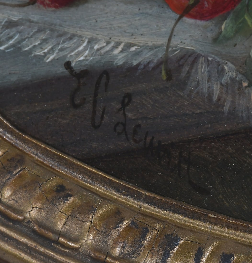 TWO ED LEAVITT FLORAL STILL LIFE PAINTINGS - 3