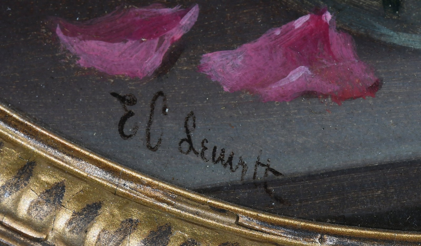 TWO ED LEAVITT FLORAL STILL LIFE PAINTINGS - 5