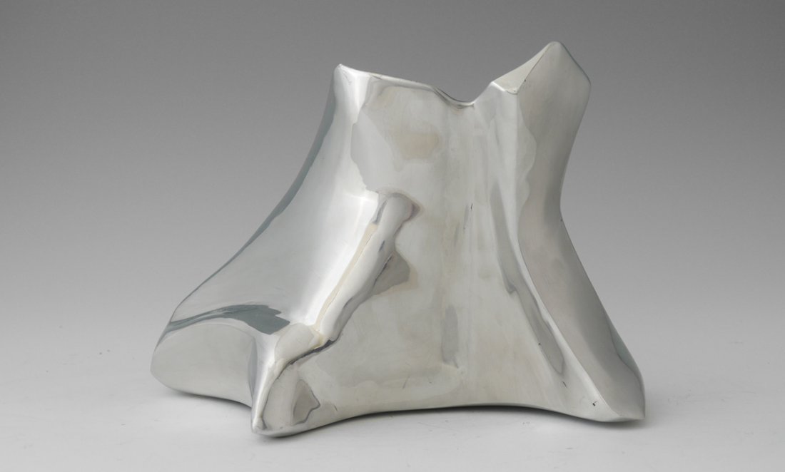 DANIEL BLUE ALUMINUM ART: BLUE, Daniel T., (American, 1958-2013): Untitled, Aluminum, 8'' x 5'' x 10''.