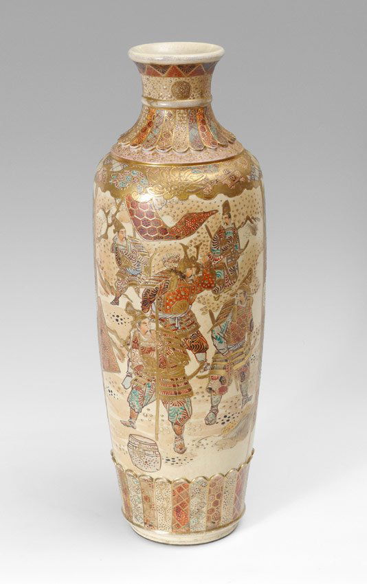 ORIENTAL SATSUMA FLOOR VASE