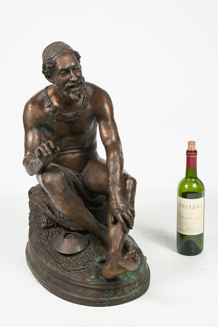 ARAB BEGGAR BRONZE AFTER CHARLES PONSIN-ANDARAHY (1 of 9)