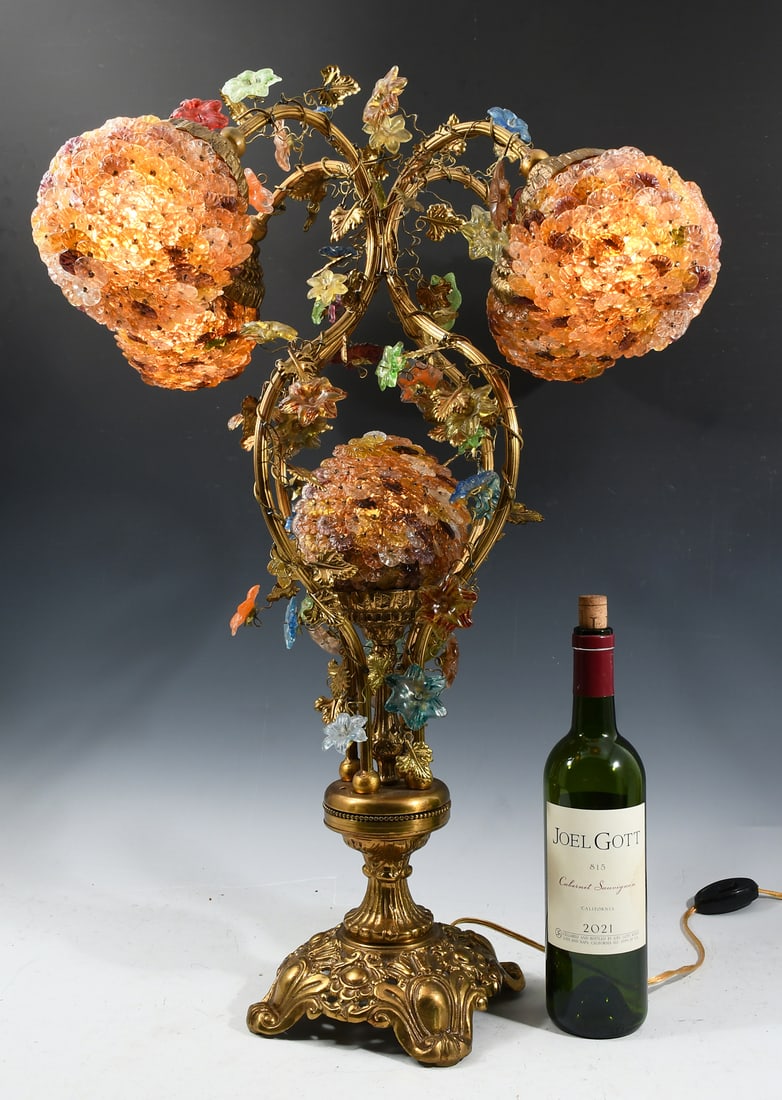 MCM FLAVIO POLI ATTRIBUTED MURANO ART GLASS LAMP (1 of 7)