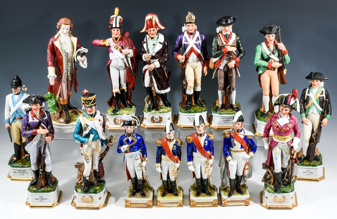 15 GERMAN PORCELAIN SOLDIER FIGURINES (1 of 3)