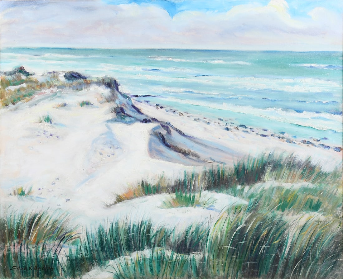 FRANK VIRGIL DUDLEY BEACH DUNES PAINTING (1 of 4)