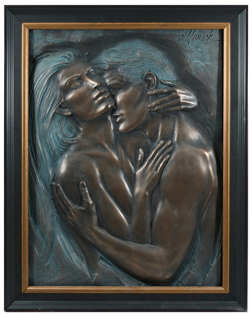 BILL MACK "EMBRACING" BAS-RELIEF (1 of 7)