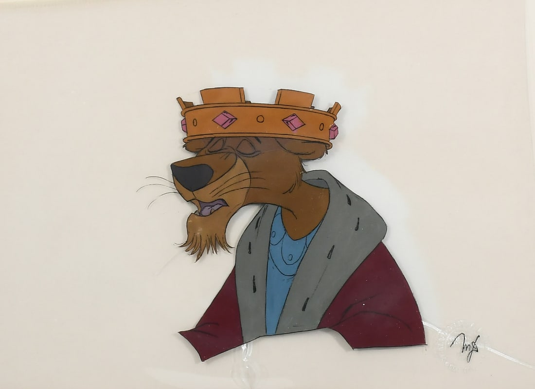 PRINCE JOHN ANIMATION CEL FROM DISNEY'S ROBIN HOOD (1 of 5)