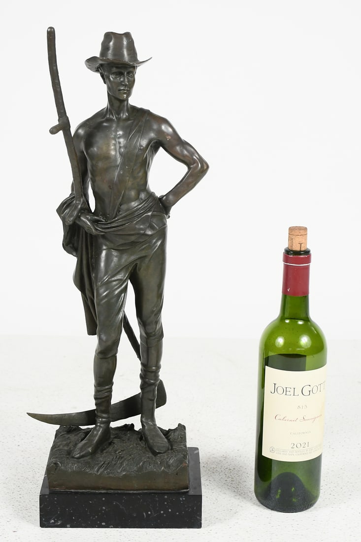 FARMER BRONZE SIGNED WILLIAM HAM AND TONY CLOFFT (1 of 4)