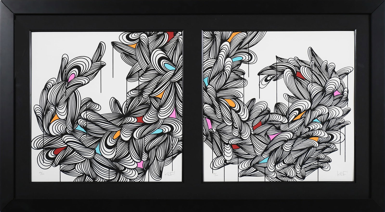 ORIGINAL KEF! CALM TRANSITION DIPTYCH SCREENPRINTS (1 of 6)