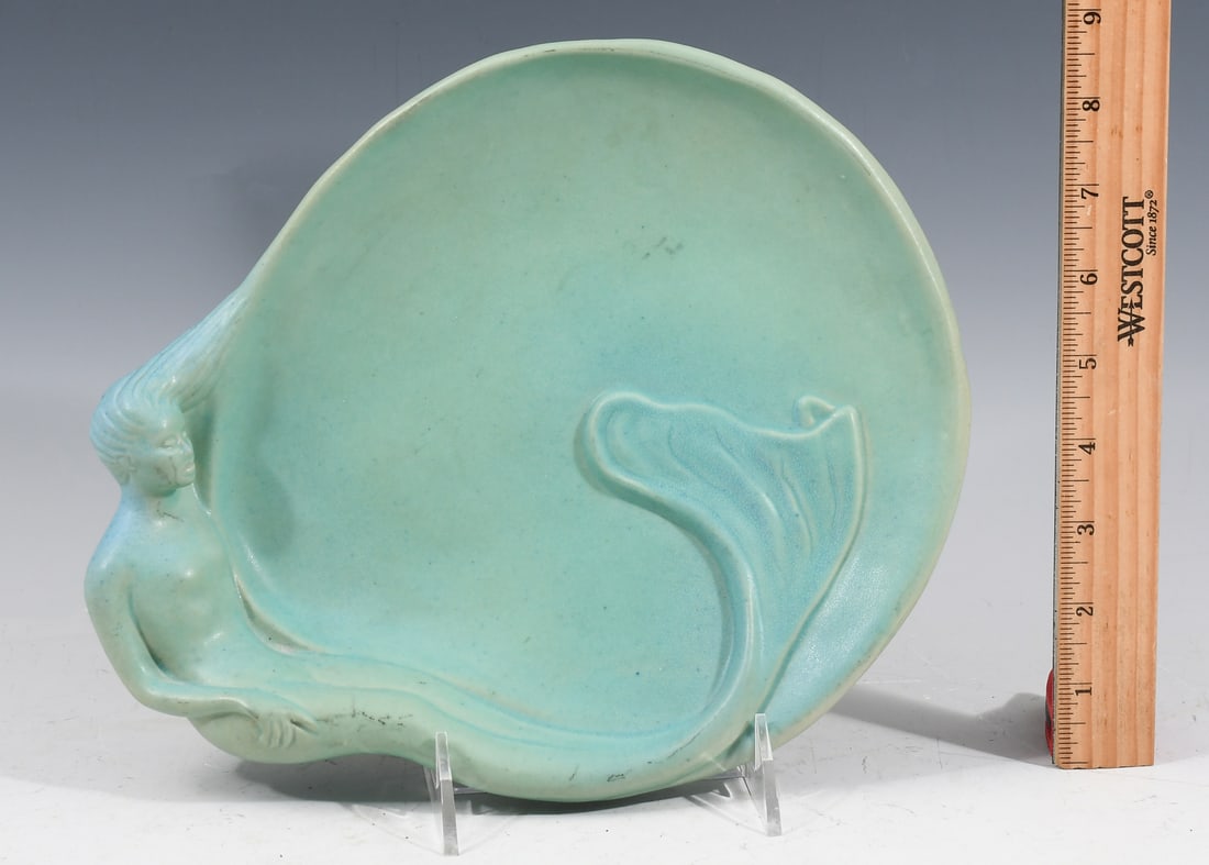 VAN BRIGGLE ART NOUVEAU MERMAID TRAY (1 of 4)