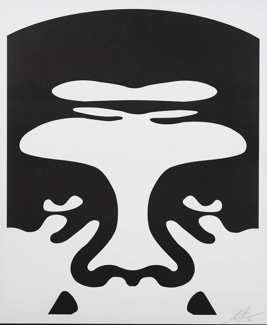 ORIGINAL SHEPARD FAIREY "OBEY" LITHOGRAPH: FAIREY, Shepard, (American, b. 1970): "Obey", Lithograph/Wove Paper, sight size 29.5" x 24.25", signed and dated 2018 in the lower margin, framed, 34" x 29". Sold with a Certificate of Authenticity