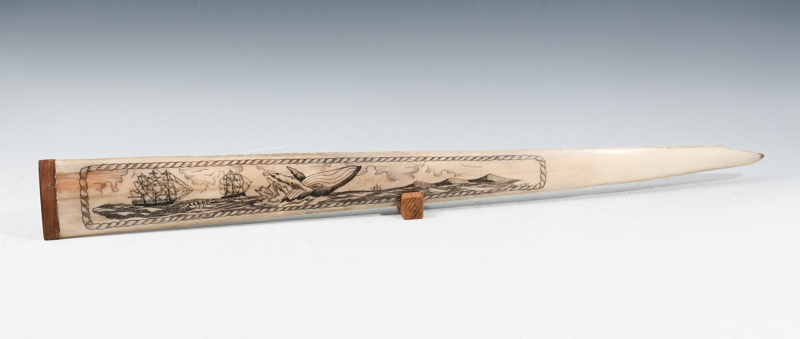 FOLK ART SCRIMSHAW SWORDFISH BILL (1 of 6)