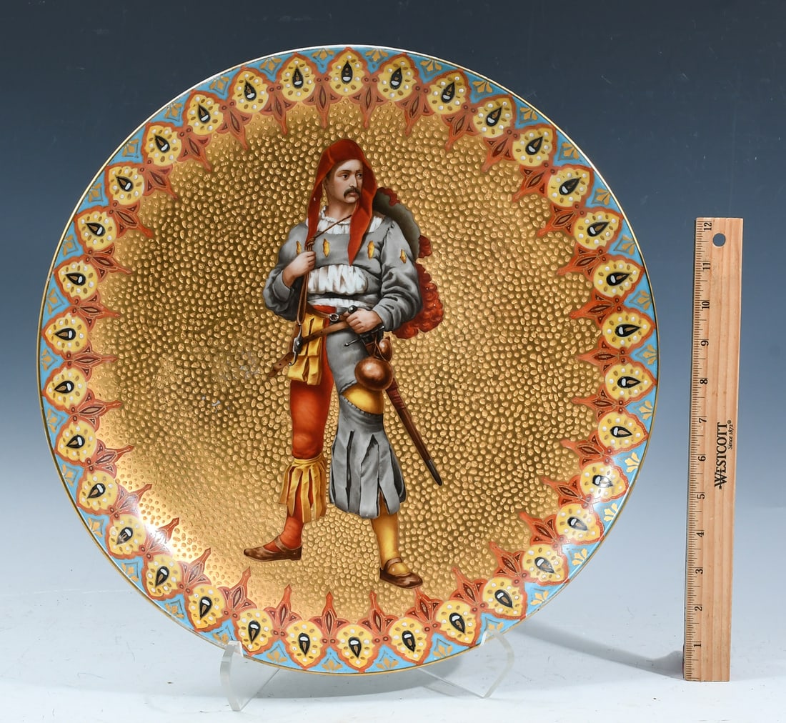HAND-PAINTED FIGURAL CHARGER (1 of 5)