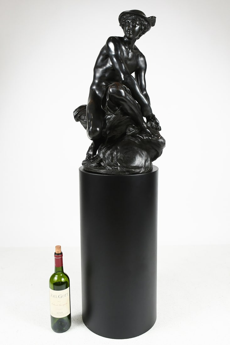 MERCURY ATTACHING HIS WINGS BRONZE AFTER PIGALLE (1 of 4)