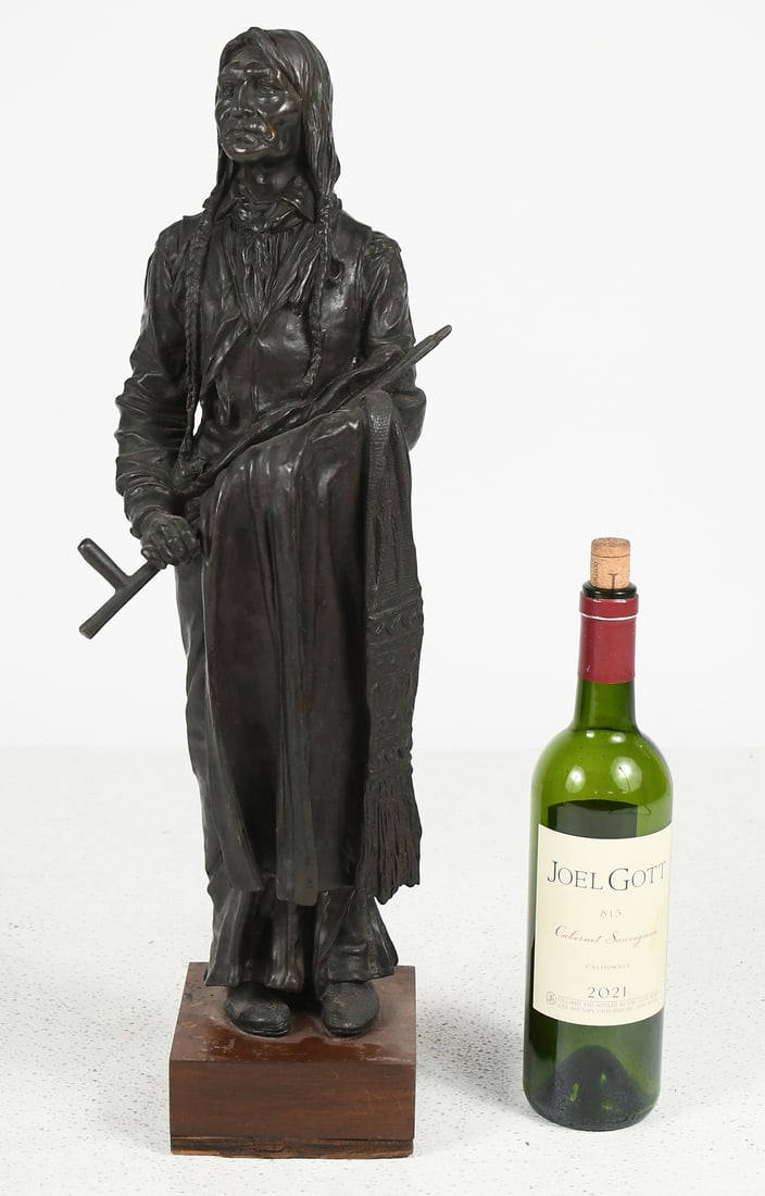 "CHIEF WOLF ROBE" BRONZE AFTER KAUBA (1 of 4)