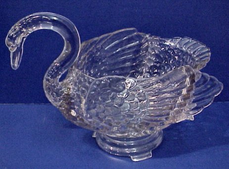 CAMBRIDGE SWAN PUNCH BOWL & 12 SWAN CUPS - 2