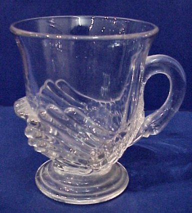 CAMBRIDGE SWAN PUNCH BOWL & 12 SWAN CUPS - 3