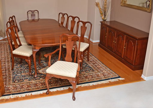 Harden Queen Anne Style Cherry Dining Room Set Apr 27 2014