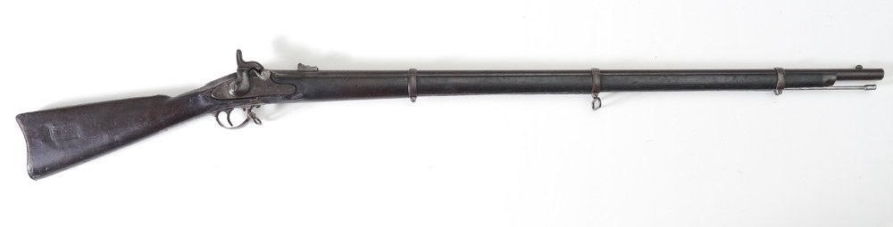 COLT MODEL 1861 SPECIAL MUSKET: COLT MODEL 1861 SPECIAL MUSKET: .58 caliber 40'' barrel, lockplate marked ''US, Colt's Pt F. A. Mfg Co, Hartford, Ct.'' and dated 1862. Dark wood stock, action currently works. Overall 56'' long.