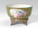 SEVRES STYLE HAND PAINTED BOWL WITH BRONZE BASE