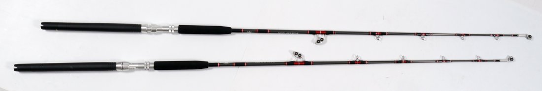 2 PENN SENATOR SALTWATER FISHING RODS: 2 PENN SENATOR SALTWATER FISHING RODS: 6/0 6' 6"