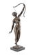 DIANA WITH BOW BRONZE SCULPTURE SIGNED HOFFMANN