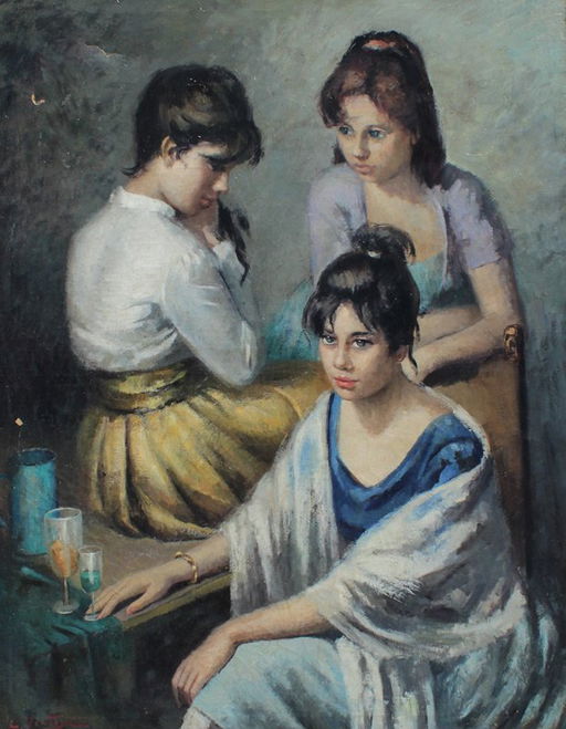 Ventosa Three Sisters Painting Jul 20 2014 Burchard Galleries