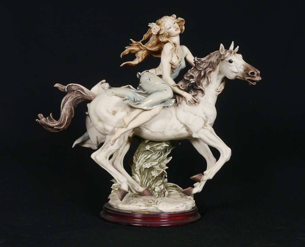 GIUSEPPE ARMANI LIMITED EDITION LIBERTY 903 C: GIUSEPPE ARMANI FLORENCE SCULTURE d'ARTE LIMITED EDITION FIGURINE: LIBERTY 903 C, #4477/5000, 15.25''h. x 16.5'' x 8.5''.