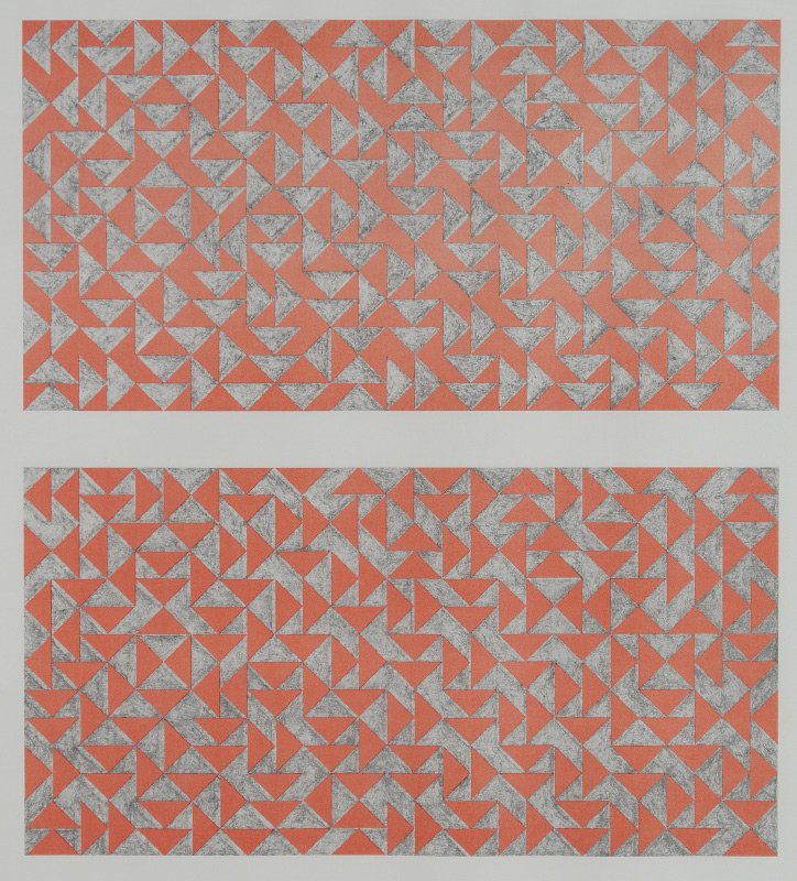 ANNI ALBERS LITHOGRAPH FOX I 1972: ALBERS, Anni, (American, 1899-1994): Fox I, 1972, Lithograph, 24" x 20", pencil signed lower right, numbered lower left 121/150 and titled, custom Allen Rubiner metal frame, 27 1/4" x 23 1/4".