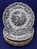 1373B: 8 STAFFORDSHIRE BLACK TRANSFER PLATES