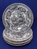 1376: 8 STAFFORDSHIRE BLACK TRANSFER PLATES