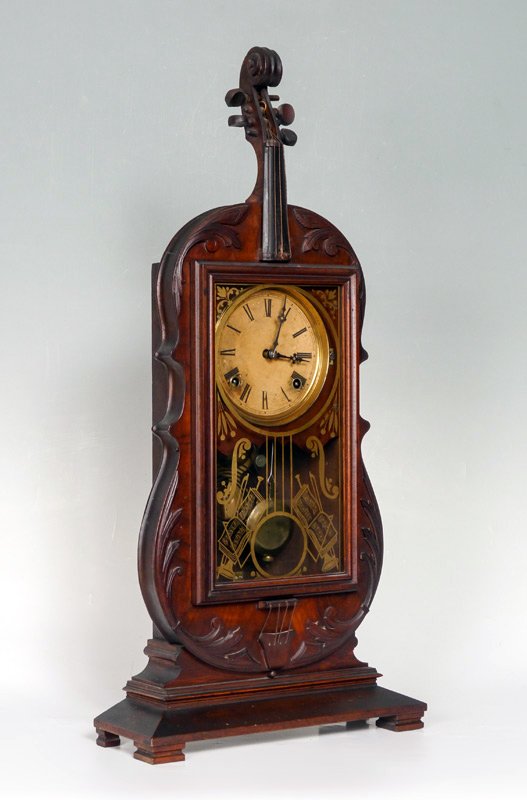 RARE ANTIQUE SETH THOMAS VIOLIN CLOCK