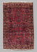SEMI-ANTIQUE PERSIAN SAROUK HK WOOL RUG 3'4" x 4'10"