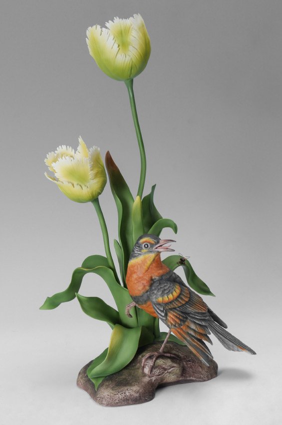 BOEHM PORCELAIN VARIED THRUSH BIRD 400-11 (1 of 5)