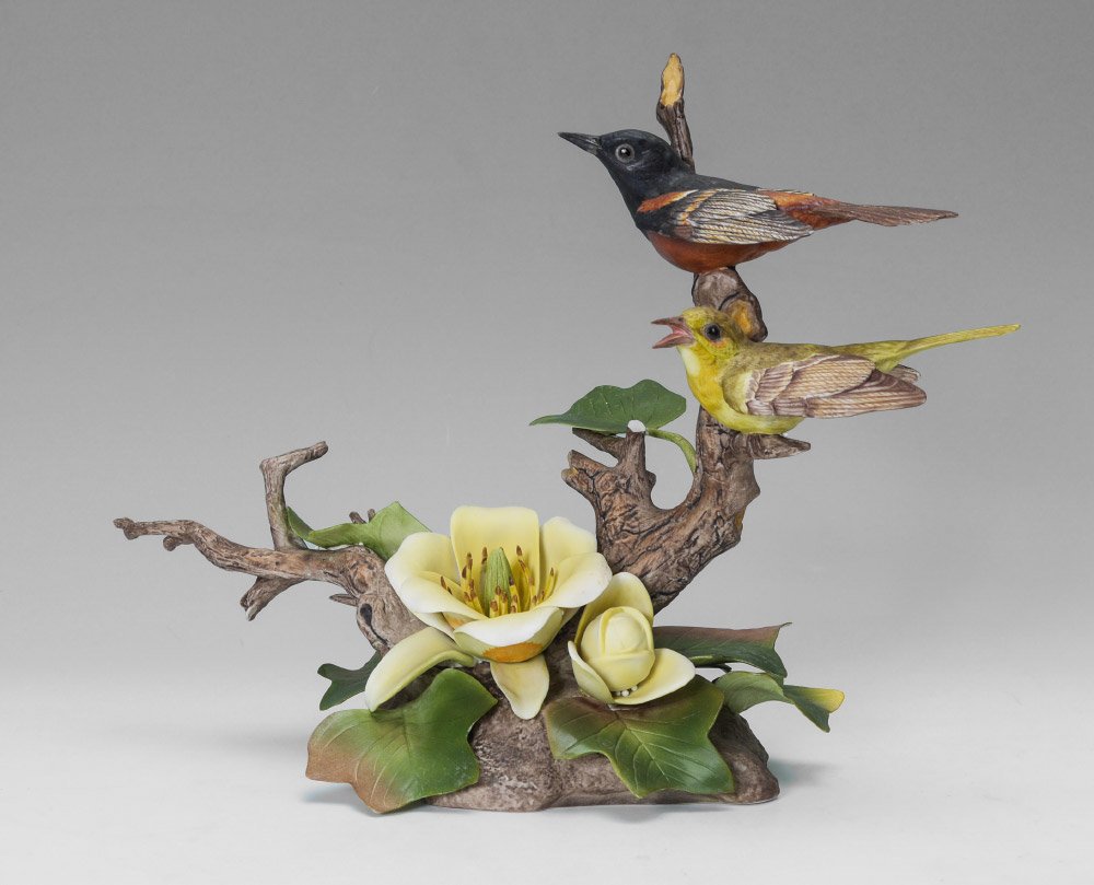 BOEHM PORCELAIN ORCHARD ORIOLE BIRD 400-11 (1 of 4)