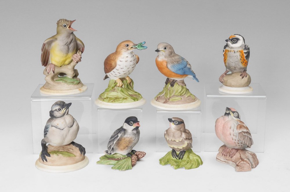8 PIECE BOEHM PORCELAIN BABY BIRDS (1 of 2)