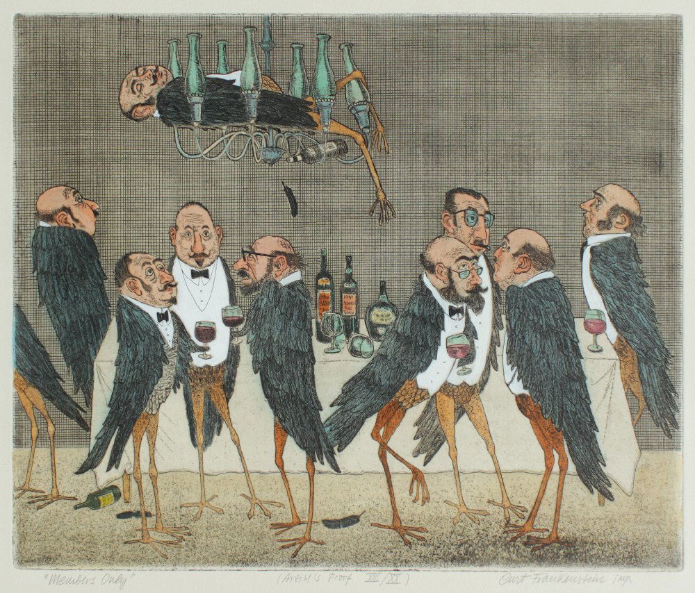 CURT FRANKENSTEIN ''MEMBERS ONLY'' ETCHING (1 of 3)