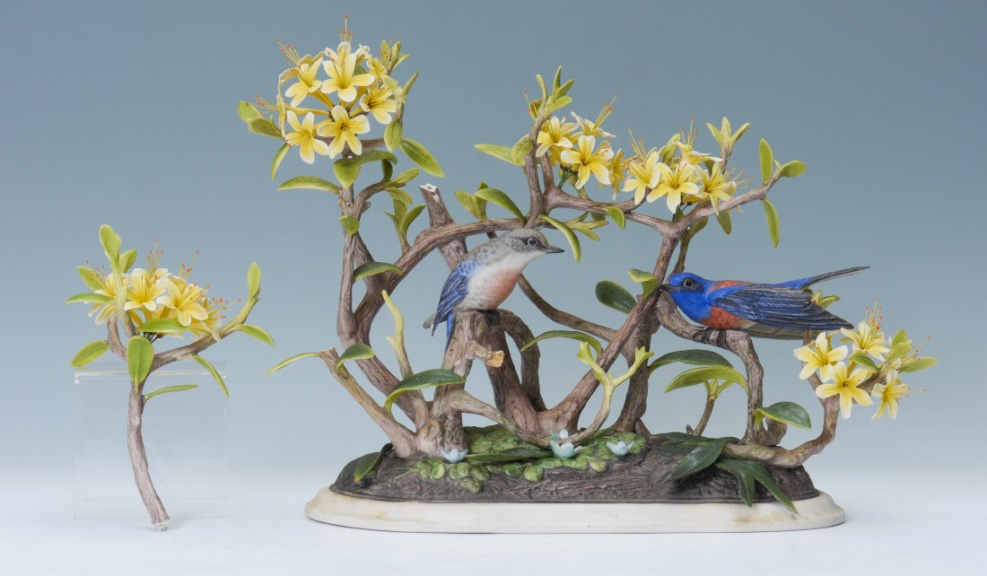 BOEHM PORCELAIN WESTERN BLUEBIRDS 400 (1 of 3)