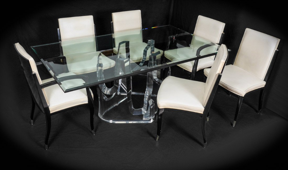 HIGH STYLE ACRYLIC ICEBERG BASE DINING TABLE (1 of 4)