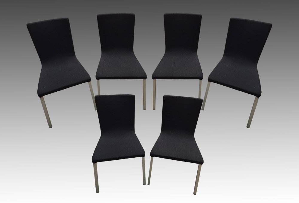 6 ITALIAN CALLIGARIS MODERN SIDE CHAIRS (1 of 3)