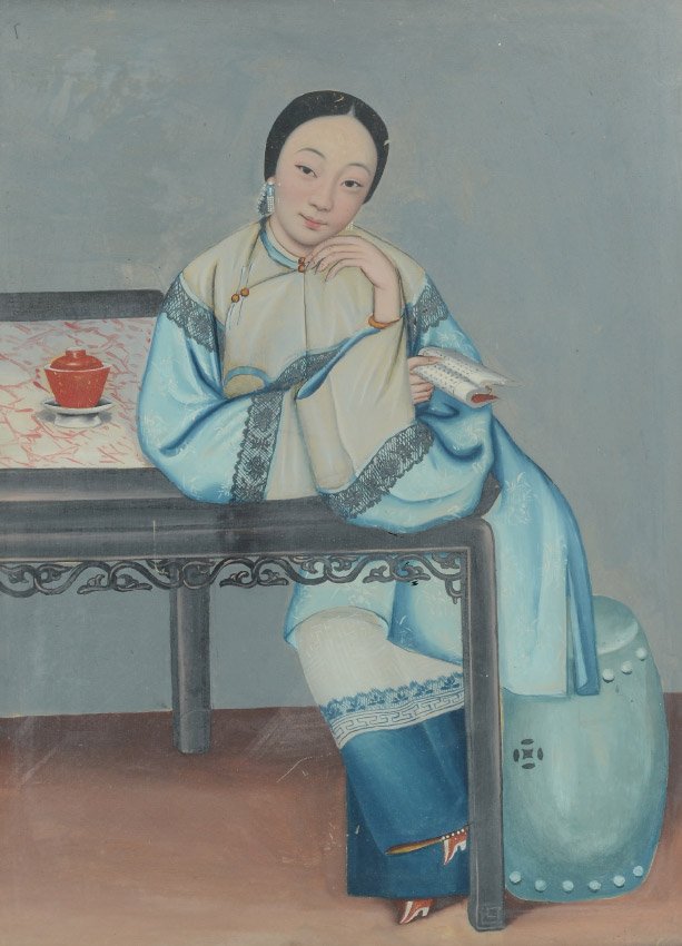 FINE 19TH C. CHINESE PORTRAIT PAINTING (1 of 5)