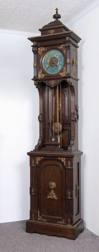 ANSONIA ANTIQUE STANDING MODEL LONG CASE CLOCK (1 of 8)