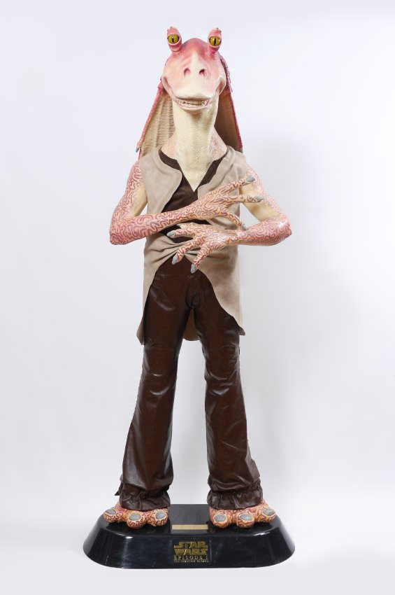 LIFE SIZE STAR WARS EPISODE 1 JAR JAR BINKS FIGURE