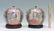 PAIR CHINESE ROSE MEDALLION COVERED JARS - 2
